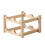 1Pack Wine Bottle Rack Double Layers Wood Compact Bottle Display Shelf For Home Decor 4