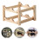 1Pack Wine Bottle Rack Double Layers Wood Compact Bottle Display Shelf For Home Decor 8