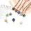 Colar de bronze antigo com pingente Merkaba de cristal natural 4