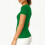 Damegenser med V-hals, kortermet materiale, myk stretch 5