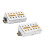 2x E-Gitarre Single Coil Clear 1