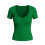 Damegenser med V-hals, kortermet materiale, myk stretch 6
