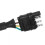 4way4Pin σε 7Pin βύσμα προσαρμογέα ρυμουλκούμενου με βάση αδιάβροχη υποδοχή US Type6-24V 5