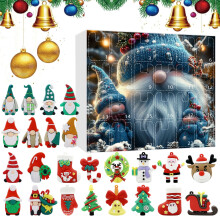 Calendrier de l'Avent de Noël, décorations plates pour sapin, 24 jours