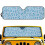 Blue Leopard Windshield Sun Shade for Jeep Wrangler TJ JK 6