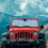 Blue Leopard Windshield Sun Shade for Jeep Wrangler TJ JK 7