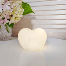 LED nočné svetlo so srdiečkom, mäkké svetlo, napájané batériou