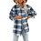 Dames oversized geruite flanellen shacketjas zwart maat M 1