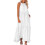 Γυναικείο Φόρεμα Boho Maxi Μονόχρωμο Αμάνικο με Βολάν 1