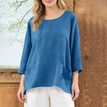 Women's Summer Cardigan Long Sleeve Round Neck Solid Color