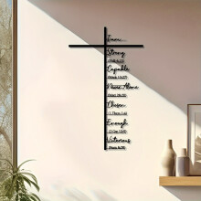 Kristillinen Raamattu Seinätaide Raamatun Jae Decor 20 Tuumaa