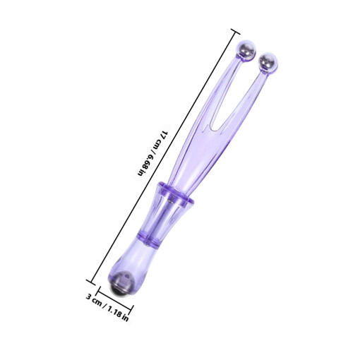 2St Mini Vingerroller Massager, Draagbaar Handmassage Tool, Violet 1
