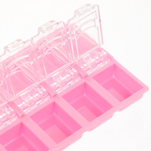 Press-On Nails Storage Case Clear 4 Pieces