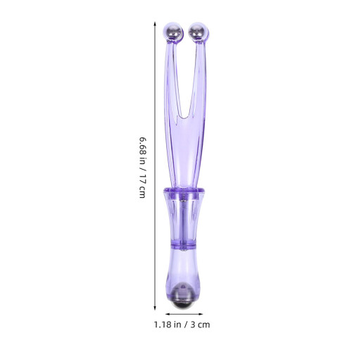 2St Mini Vingerroller Massager, Draagbaar Handmassage Tool, Violet 2