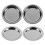Edelstahl-Teebeutel-Untersetzer-Set, 4-teilig 1