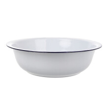 Large Enamel Mixing Bowl for Dough Mixing White 1Set
