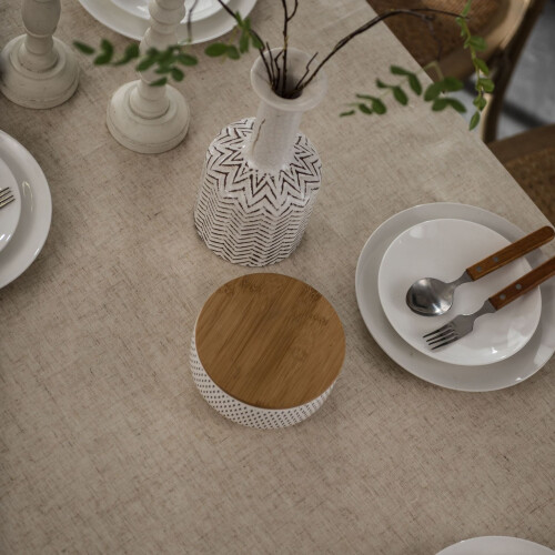 linen lace polyester linen dining table cloth, tea table cloth, fabric rectangular tablecloth (linen lace, 60 * 60cm) 2