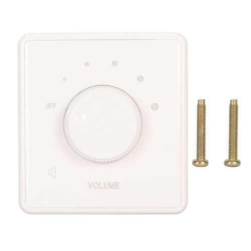White 10W 5-Position Volume Knob 86x86mm 3.4in 1