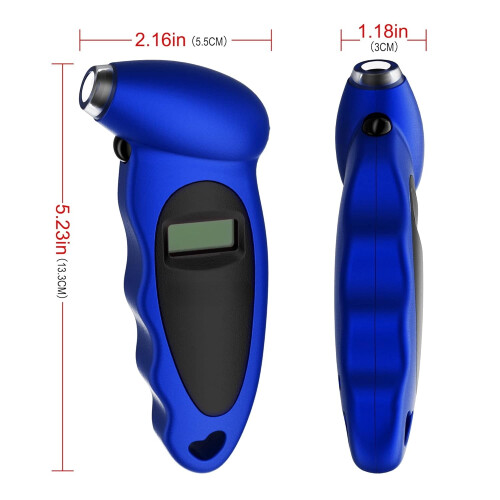 Ψηφιακός Δείκτης Πίεσης Ελαστικών 150PSI, 4 Ρυθμίσεις, Δείκτης Πίεσης Ελαστικών για 2
