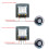 White 10W 5-Position Volume Knob 86x86mm 3.4in 4