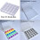 1pc 25 Spools Empty Bobbins Storage Box Sewing Accessories Tools Plastic Sewing Machine Bobbin Case Knitting Needle Organizer 7