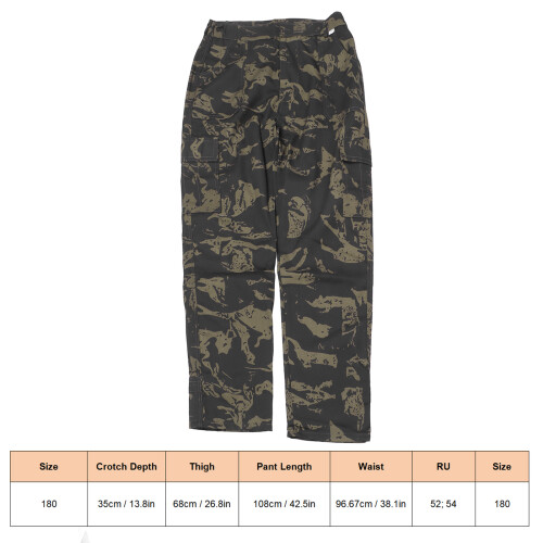 Arbeitshose Modell 180 Schwarz Camouflage Größe 54 1