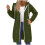 Damen-Kapuzenpullover mit langen Vordertaschen und 2