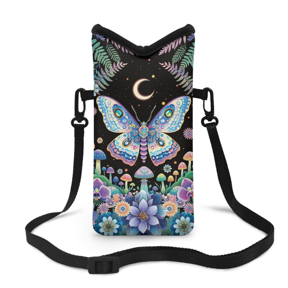 Neoprene Phone Bag, 4X8", Shockproof Sleeve With Adjustable Crossbody Strap & Hook-And-Loop Fastener Â Boho Mandala Print 9422877988075