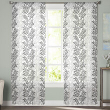 Sheer Curtains 72" L, Black & White Art Design, Light Filtering, Rod Pocket, Voile Drapes for Bedroom/Living Room – 52"W x 72"L, 2 Panels
