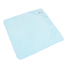 Blue Dog Cartoon Hooded Baby Bath Towel 80x80 cm
