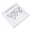 White 20x20cm Map Pattern Shadow Box Frame Storage for Tickets and Photos 1