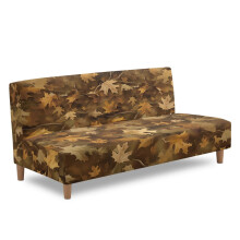 Futon-sohvan päällinen joustava queen size -kuvio, vaahteranlehtikuvio, metsäkuvio