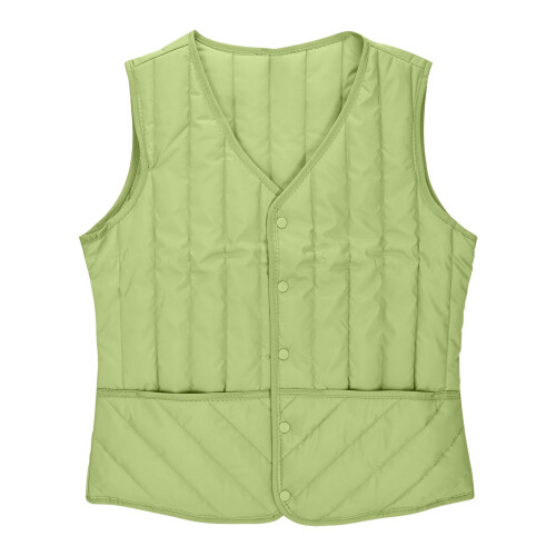 Women's Snap Vest Sleeveless Nylon Spandex Jacket with 1