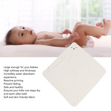 80x80cm Hooded Baby Towel Bear Design