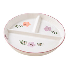 Portion Control Plates,211 Divided Plates for Home,Ceramic Portion Control Plate