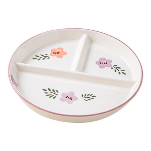Portion Control Plates,211 Divided Plates for Home,Ceramic Portion Control Plate