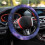 Starry Sky Fuzzy Steering Wheel Cover Winter Breathable 1 4
