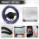 Starry Sky Fuzzy Steering Wheel Cover Winter Breathable 1 5
