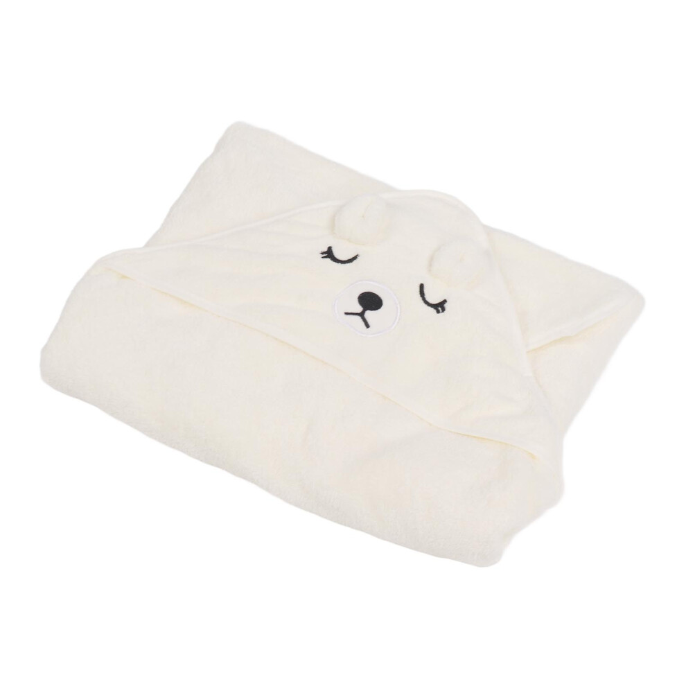 80Cm Soft Fleece Baby Hooded Towel Coral