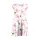 Robe à imprimé floral pour filles avec manches papillon et 4