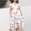 Robe à imprimé floral pour filles avec manches papillon et 5