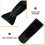Hair Dryer Diffuser Attachment Black ABS Practical Design 4Pcs 3