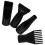 Hair Dryer Diffuser Attachment Black ABS 4 Pieces 6