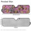 Pink Camo Windshield Sun Shade 16.14"x52.95" UV-Blocking 7