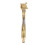 S Spout Antique Wall Faucet - Copper, Single Cold 8