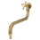 S Spout Antique Wall Faucet - Copper, Single Cold 11