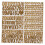 Alphabet Stickers for Mailbox Numbers Golden 4 Sets 4