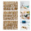 Alphabet Stickers for Mailbox Numbers Golden 4 Sets 6