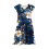 Mädchenkleid mit Blumenmuster, Volantärmeln und Taille 3
