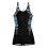 Costume da bagno intero stampato da donna con scollo rotondo e morbido 8